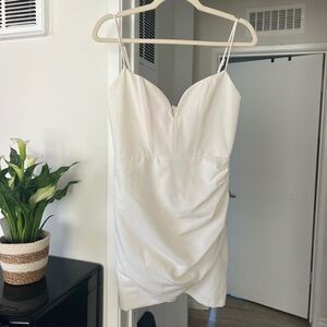 NWT Zara White Mini Dress - perfect for a bride, bachelorette party!